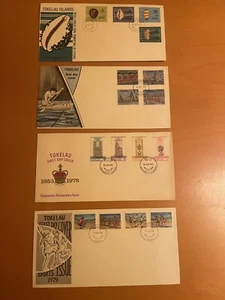 TOKELAU FDC 1974,1978,1979 First Day 4 Covers, XF Condition, See Photos - Picture 1 of 6