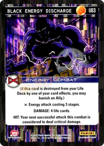 DBZ Dragon Ball Z TCG Panini Evolution U63 Black Energy Discharge Foil - Picture 1 of 1