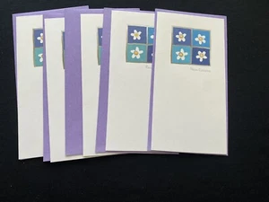 5 Papierplanet vier Gänseblümchen leere Notizkarten & Umschläge - Bild 1 von 2