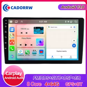 9 Zoll 2 DIN Android 13 4+64GB Autoradio GPS Navi RDS Bluetooth WIFI USB Carplay - Bild 1 von 21