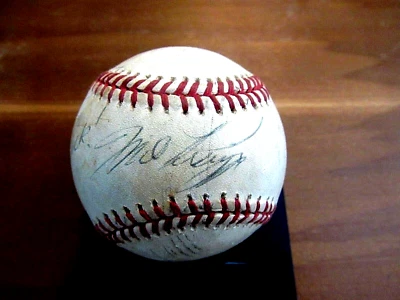 MIKE PIAZZA LA DODGERS ROOKIE ERA SIGNED AUTO VINTAGE GAME USED ONL BASEBALL JSA - Image 1 of 3