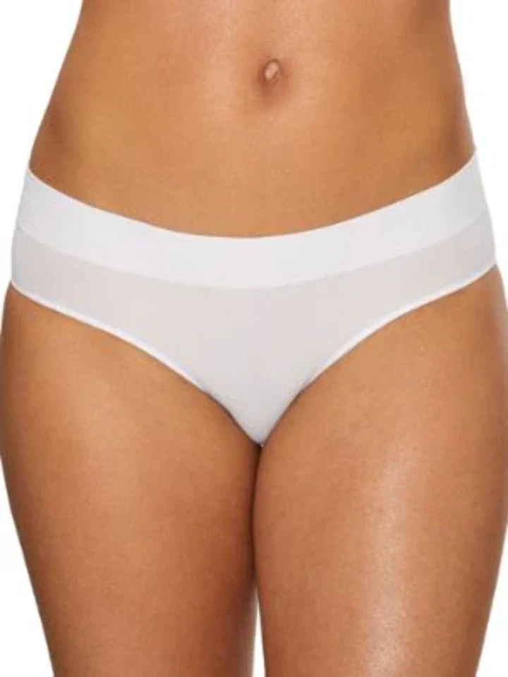 DKNY Seamless Litewear Solid Bikini White DK5017 Small - Image 1 of 1