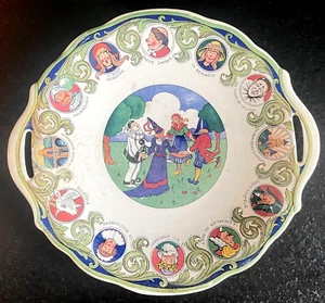 ANCIEN PLAT CHANSONS ET RONDES DE FRANCE FAIENCE SARREGUEMINES 1930 - Photo 1/21