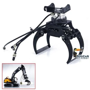 Impugnatura 1/14 artiglio in metallo per escavatore telecomando 946 RC EC380 escavatore idraulico - Foto 1 di 10