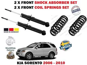 FOR KIA SORENTO 2.5 CRDI 2006-2010 2X FRONT SHOCK ABSORBERS + 2X COIL SPRING SET - Picture 1 of 1