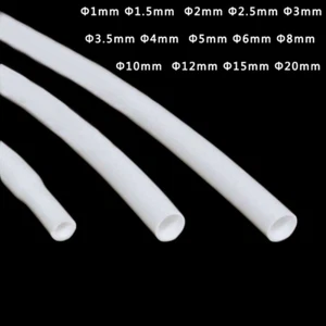 1-20mm Silicone Rubber White Heat Shrink Tubing Flexible Heatshrink Tube 2500V - Picture 1 of 4