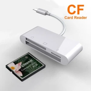 Type C SD TF CF Card Reader for Macbook SAMSUNG S22 S20 Huawei P40 P30 LG XIAOMI - Picture 1 of 6