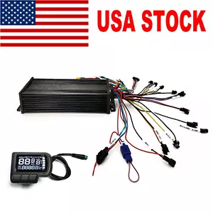 36V 48V 52V 1500W Ebike Controller Dual Mode Sinewave UKC-1 LCD Display USA SDE - Picture 1 of 17