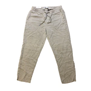 Zara Pants Womens L The Jogger Slim Fit Raw Hem Gray Drawstring Travel Casual - Picture 1 of 11