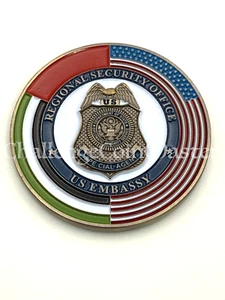 Moneta sfida F61 servizio diplomatico ufficio sicurezza regionale RSO Abu Dhabi Emirati Arabi Uniti - Foto 1 di 2
