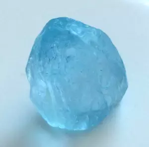 Faceting Rough Swiss Blue Topaz -Supper Clean Stone 6.95 grams 34.7ct 17x14x12mm - Picture 1 of 5
