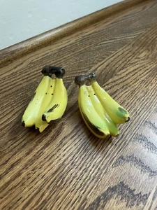 VINTAGE BANANENBÜNDEL KERAMIK SALZ & PFEFFERSTREUER GELB Retro Kitsch - Bild 1 von 10