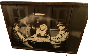 JAMES DEAN MARILYN MONROE HUMPHREY BOGART Poster 36 X 25 POSTER ON VINTAGE WOOD - Picture 1 of 3