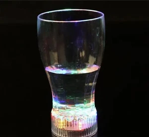 Light Up Led Cola Glass Flashing Party Cup Drinking Bar Club Party Beer Drink - Picture 1 of 9
