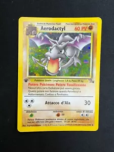 Pokemon Aerodactyl 1/62 Fossil Rare Holo First Edition Wizards IT Vintage Cards - Picture 1 of 10