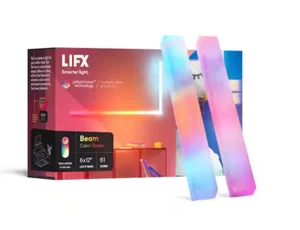 LIFX 12 in. Multi-Color Smart Wi-Fi LED 6X Beam Light Kit and Corner - Picture 1 of 2