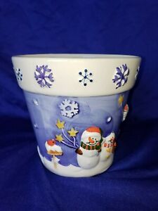 Planter-Pot Cover Snowflake/Snowman/Winter/ Christmas/Holiday/Party