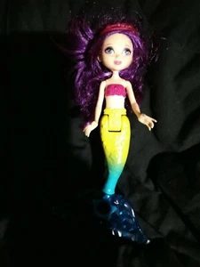 Barbie Fairytale Mermaid Doll 8" Purple Rainbow Mattel 2014 - Picture 1 of 11