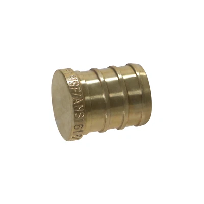10 Pieces XFITTING 5/8" PEX-B Barb Plug, End Cap, Lead Free Brass, NSF
