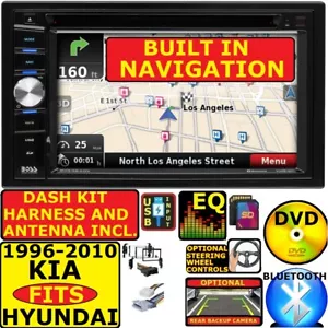 TOUCHSCREEN CD/DVD/USB/SD GPS NAVIGATION SYSTEM BLUETOOTH CAR RADIO STEREO - Picture 1 of 11