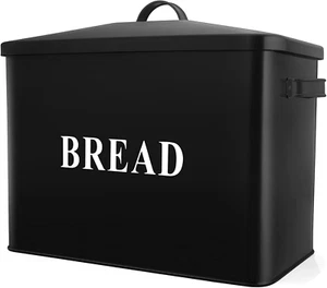 Extra Large Bread Box with Lid, Metal Bread Storage Container for Farmhouse Kitc - Picture 1 of 7