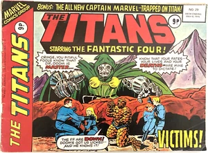 TITANS NUMBER 29. VINTAGE MAY 8TH 1976 MARVEL UK MAGAZINE. POSTER/PIN UO INSIDE - Picture 1 of 8