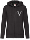 Transgender Symbol Women Zipper Hoodie Trans Gender Bigender Rights Transsexual