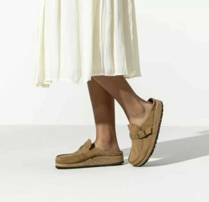BIRKENSTOCK Buckley Zuecos ESTRECHOS Mulas Mocasín Deslizamiento Zapatos de Cuero ELIGE COLOR - Imagen 1 de 11