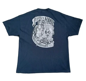 Harley Davidson Tshirt 2XL Blue Mother Road Kingman Arizona 2013 - Picture 1 of 12