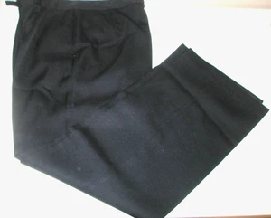 Vintage PGH Elsenhutenstad Size EU48 German Black Train Conductor Pants Trousers - Picture 1 of 4
