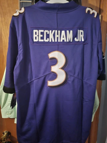 Odell Beckham Jr Baltimore Ravens Jersey Size Large Cover