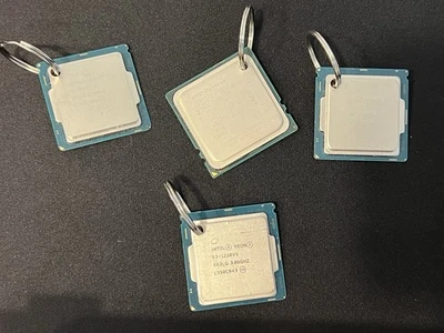 Intel i5 & XEON CPU Keychains! - Made out of REAL CPUs By /u/e-racer - Image 1 of 4