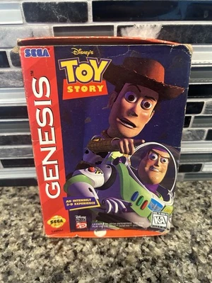 SEGA Genesis Disney Toy Story Video Game Cartridge and cardboard box no manual - Image 1 of 4