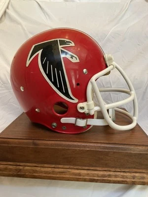 Capacete de futebol vintage autêntico Riddell 1970 Atlanta Falcons - Imagem 1 de 4