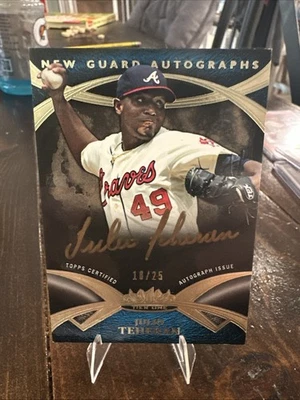 2014 Topps Tier One - Nuevos autógrafos de guardia Julio Teherán #NGA-JTE tinta de cobre/25 Foto 1 de 3