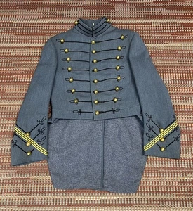 Vintage West Point Kadett Kleid Jacke Militär Uniform Wolle Mantel Frack - Bild 1 von 19