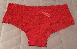 Panty descarado Victoria's Secret The Lacie de encaje rojo liso ~ GRANDE ~ ¡NUEVO CON ETIQUETAS! - Imagen 1 de 4
