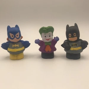 Fisher Price Little People Batman Batgirl Joker Lot of 3 - Picture 1 of 4