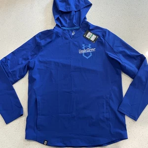 Men's UA Hooded Cage Jacket Blue 1374376 New Size Large Baseball Under Armour - Picture 1 of 5