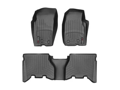 WeatherTech FloorLiner for 1993-1995 Jeep Grand Cherokee - 1st & 2nd Row, Black - Изображение 1 из 4
