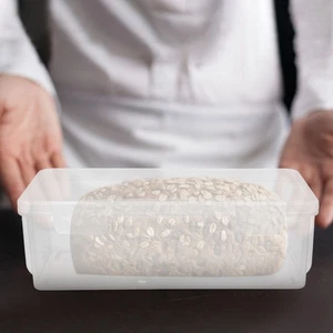 2 Pcs Bread Storage Jar Fresh Container Containers for Air Tight Loaf Boxes - Foto 1 di 12