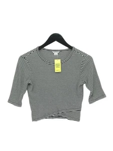 Monki Women's Top S White Polyester with Viscose Cropped - Picture 1 of 5