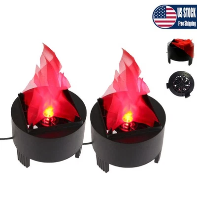 2 X LED Fake Fire Flame Light Electric Artificial Campfire Light For Party - Image 1 of 4