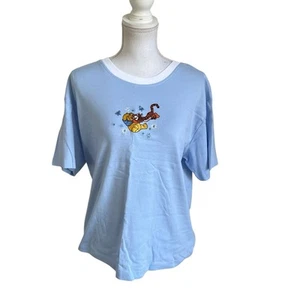 Vintage Disneyland blau und weiß Winnie Puuh und Tigger T-Shirt Größe XL - Bild 1 von 6