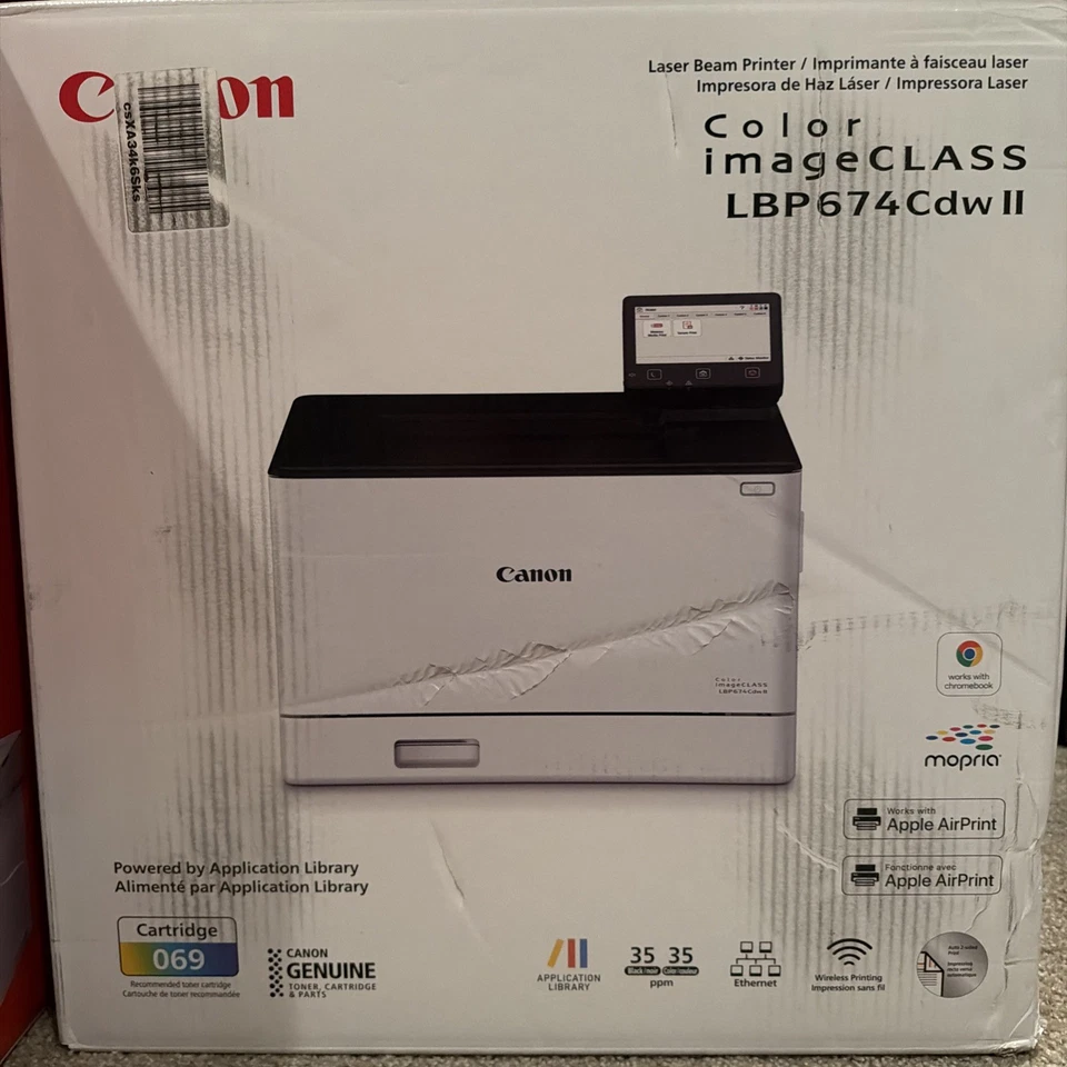 Canon Color imageclass LBP674cdw II Wireless Duplex Laser Printer - Image 1 of 4