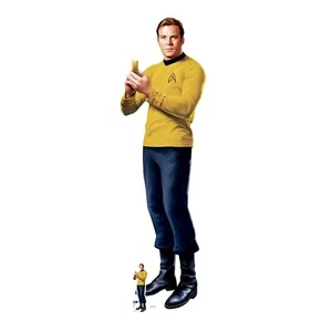 Captain Kirk Star Trek Lifesize Cardboard Cutout with Free Mini William Shatner - Picture 1 of 2