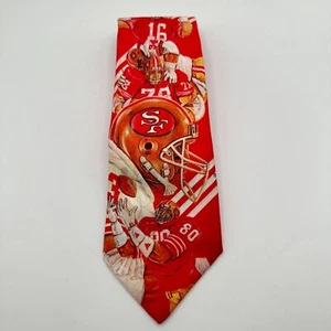 Vintage Ralph Marlin Tie San Francisco 49ers Red NFL USA - Picture 1 of 6