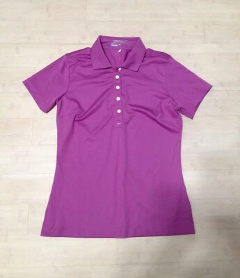 NIKE Womens Golf Polo Dri-Fit Shirt Top Size S Dusty Purple Tour Performance - Image 1 of 4