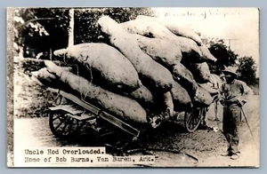 VAN BUREN AR HOGAR DE BOB BURNS EXAGERADO 1939 FOTO REAL POSTAL RPPC - Imagen 1 de 2