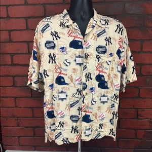 CSA Men's NY Yankees Button Down Large - Picture 1 of 7